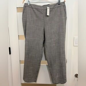 NEW Chico’s Pull On Jogger Dolphin Hem Ankle Pants Relaxed Gray 14P NWT
